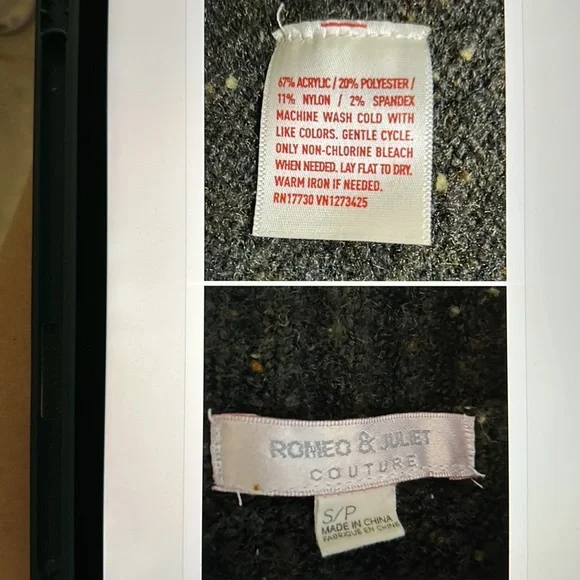 Romeo & Juliet Cropped Sweater Size-S - Picture 8 of 10